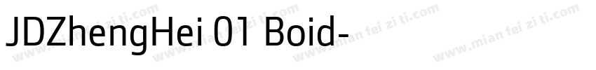 JDZhengHei 01 Boid字体转换